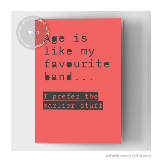 I prefer the earlier stuff