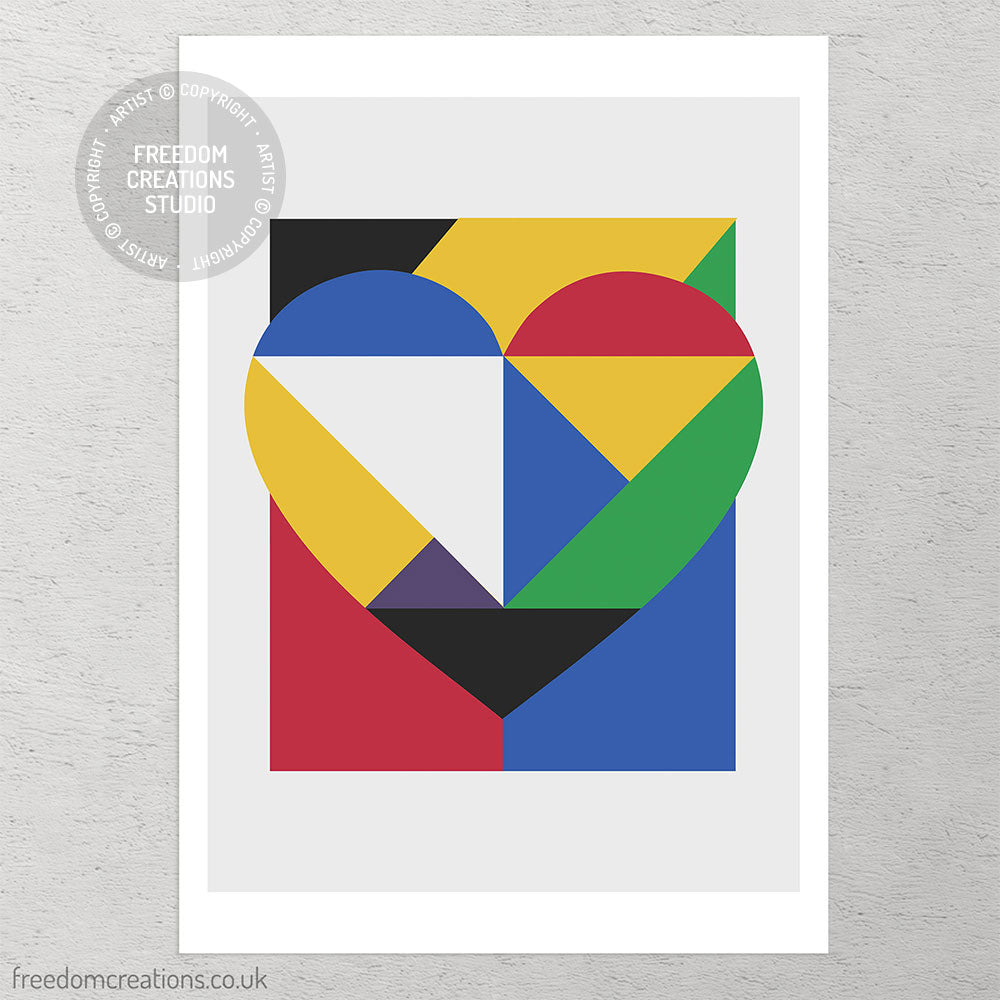 Heart Colour Block