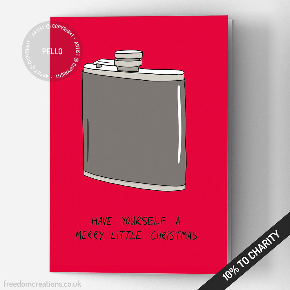 Hip Flask Christmas