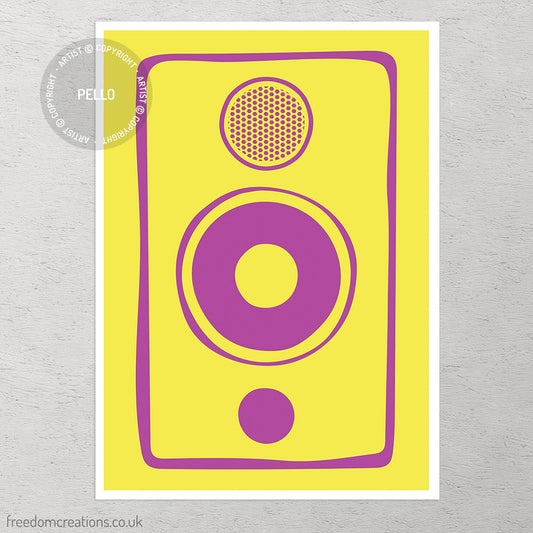Pink & Yellow Speaker