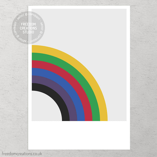 Rainbow Colour Block (Left)