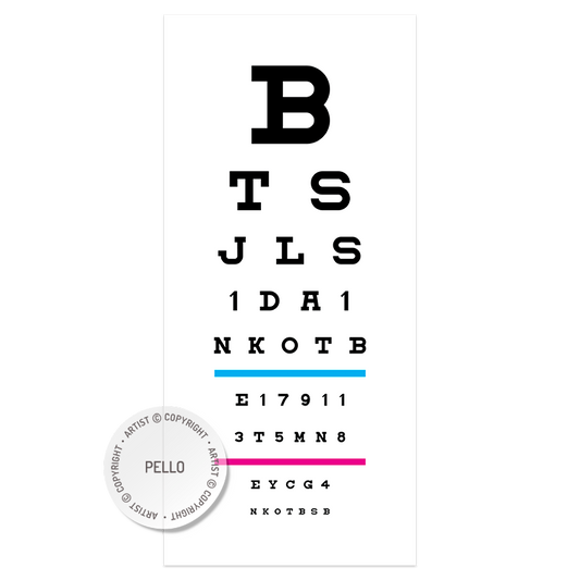 Boy Band Eye Chart