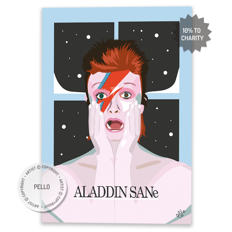 Aladdin Sane X Home Alone (Xmas Card)