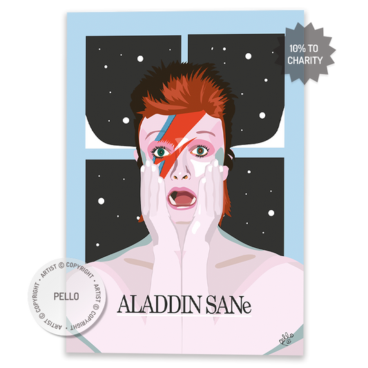 Aladdin Sane X Home Alone (Xmas Card)