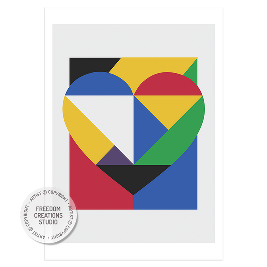 Heart Colour Block