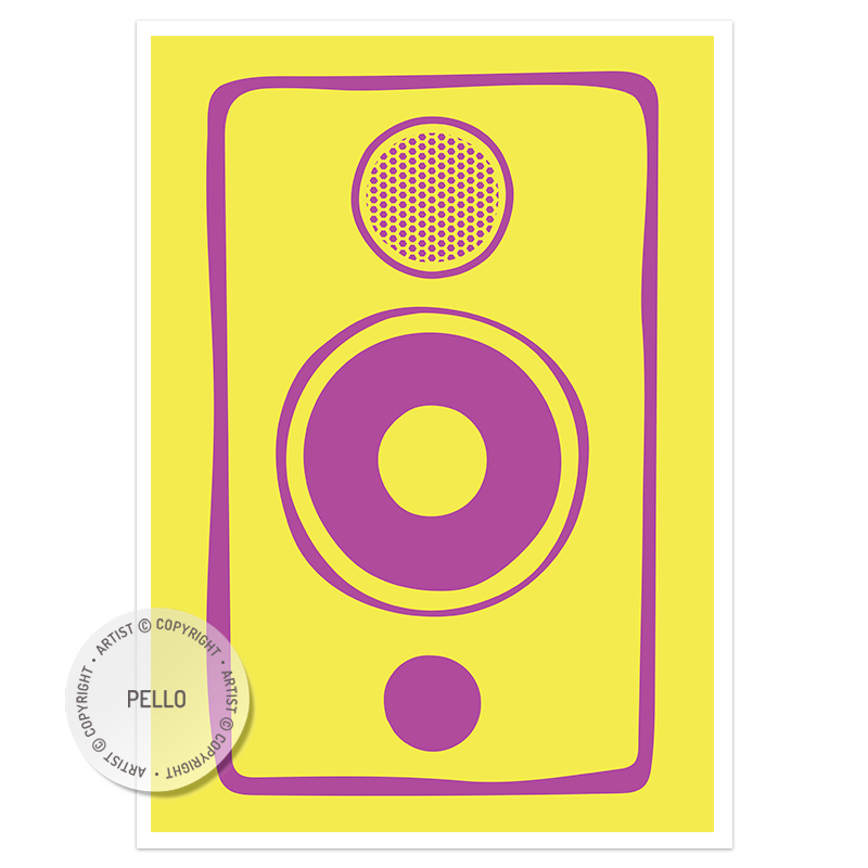 Pink & Yellow Speaker