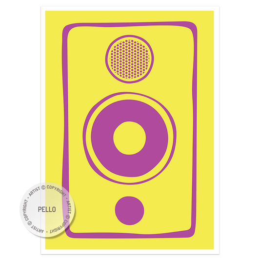 Pink & Yellow Speaker