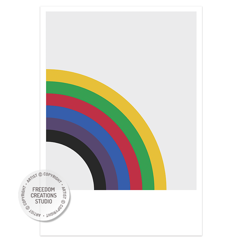 Rainbow Colour Block (Left)