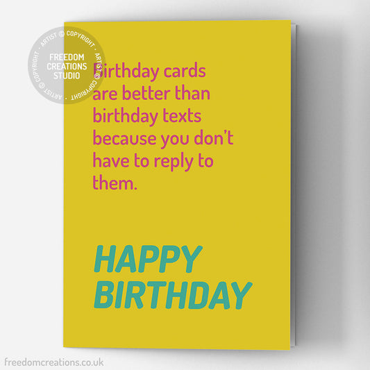 Anti-Social Birthday Card