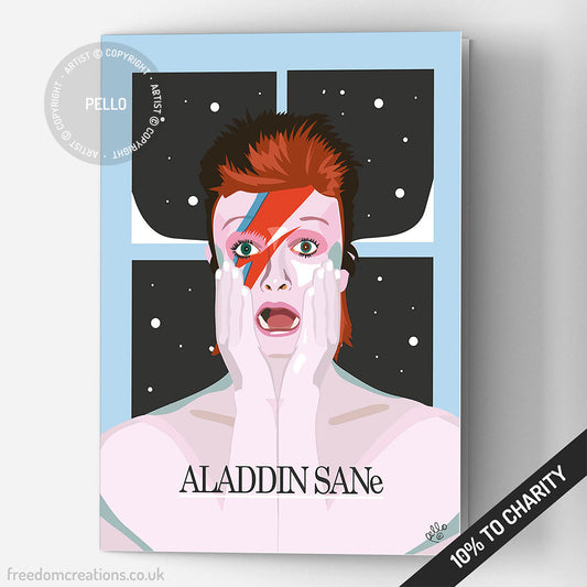 Aladdin Sane X Home Alone (Xmas Card)