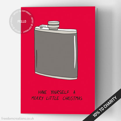 Hip Flask Christmas